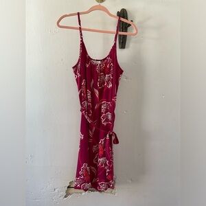 Lucky Silk Pink Dress with Tie